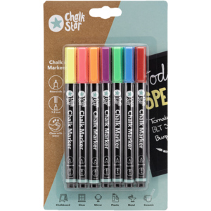 Kreidemarker Set, farbig, 7 Stück Kreidemarker Set, farbig, 7 Stück