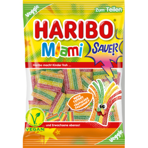 Haribo Miami sauer vegan, Beutel 160 g Haribo Miami sauer vegan, Beutel 160 g