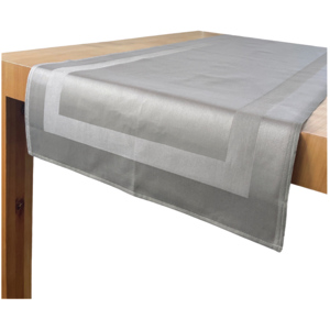 Tischläufer Baumwolle  53 x 140 cm taupe, Pack zu 2 Stück
