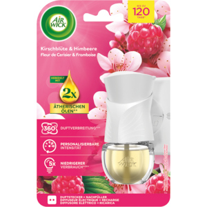 Airwick Duftstecker, Kirschblüte & Himbeere, Starterset