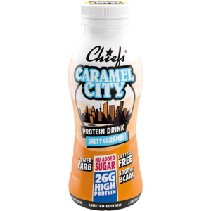 Chiefs Protein Milk Salty Caramel City, laktosefrei, 8 x 3,3 dl