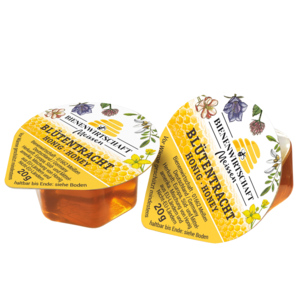 Bienenwirtschaft Blütenhonig flüssig, ausländisch, Portionen, 120 x 20 g Bienenwirtschaft Blütenhonig flüssig, ausländisch, Portionen, 120 x 20 g