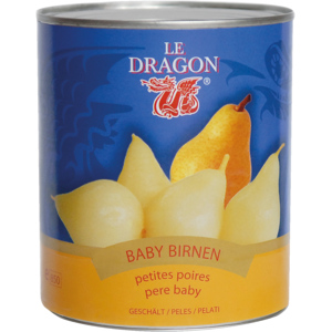 Le Dragon Baby Birnen ganz im Sirup, 2,65 kg Le Dragon Baby Birnen ganz im Sirup, 2,65 kg