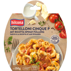 Hilcona Tortelloni Cinque P mit Spinat Ricotta Füllung, 350 g Hilcona Tortelloni Cinque P mit Spinat Ricotta Füllung, 350 g