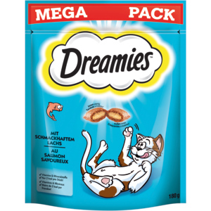 Dreamies mit Lachs , 180 g Dreamies mit Lachs , 180 g
