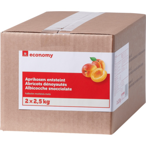 Economy Aprikosen halbe, TK, 2 x 2,5 kg 2 Economy Aprikosen halbe, TK, 2 x 2,5 kg 2