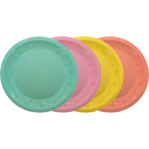 4 Teller Pastel Party 21cm, reusable 4 Teller Pastel Party 21cm, reusable