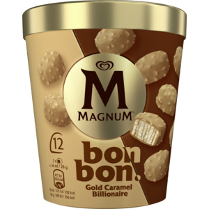 Magnum Bonbon Gold Caramel Billionaire, 8 x 204 ml