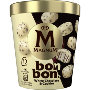 Magnum Bonbon White Chocolate & Cookie, 8 x 204 ml