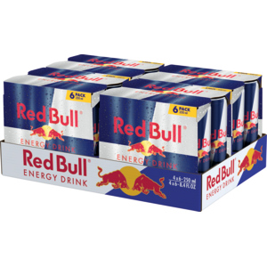 Red Bull Energy Drink, Pack zu 4 x 6 Dosen x 250 ml Red Bull Energy Drink, Pack zu 4 x 6 Dosen x 250 ml