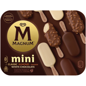 Magnum Mini Classic Almond White Chocolat, 8 x 55 ml Magnum Mini Classic Almond White Chocolat, 8 x 55 ml