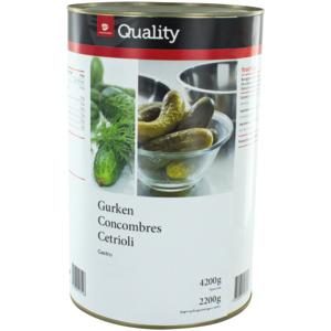 Quality Gurken Gastro, 3 x 4,2 kg Quality Gurken Gastro, 3 x 4,2 kg
