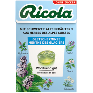 Ricola Gletscherminze ohne Zucker, 20 x 50 g