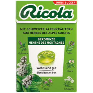 Ricola Bergminze ohne Zucker, 20 x 50 g