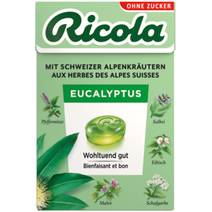 Ricola Eucalyptus Bonbons, 20 x 50 g Ricola Eucalyptus Bonbons, 20 x 50 g