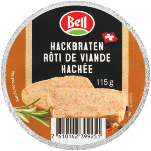 Bell Fleischpastete Hackbraten, 5 x 115 g Bell Fleischpastete Hackbraten, 5 x 115 g
