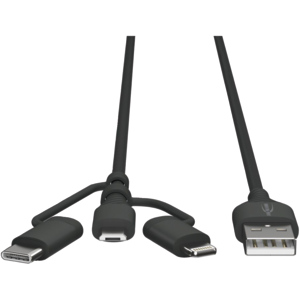 USB 3in1 Daten und Ladekabel, 120 cm