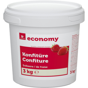Economy Erdbeer Konfitüre, 3 kg Economy Erdbeer Konfitüre, 3 kg