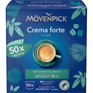 Mövenpick Crema Forte Kapseln, 50 Stück Mövenpick Crema Forte Kapseln, 50 Stück