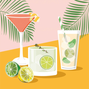 Duni Servietten Drinks, 33 x 33 cm, 20 St