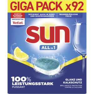 Sun Tabs All-in-1, Lemon, 92 Stück