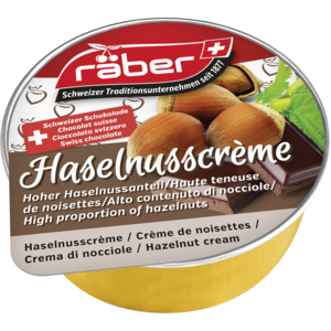 Räber Haselnuss Crème, 120 x 25 g Räber Haselnuss Crème, 120 x 25 g