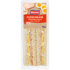 Hilcona Dreieck-Sandwich Fleischkäse, 170 g Hilcona Dreieck-Sandwich Fleischkäse, 170 g