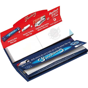 Smoking Kingsize Blue + Tips, Pack zu 24 Stück