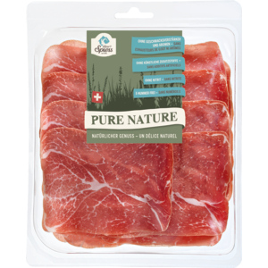 Albert Spiess Pure Nature Bündner Rohschinken geschnitten, ca. 250 g Albert Spiess Pure Nature Bündner Rohschinken geschnitten, ca. 250 g