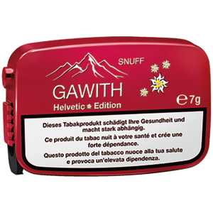 Gawith Helvetic Edition Snuff, Pack zu 10 Dosen x 7 g Gawith Helvetic Edition Snuff, Pack zu 10 Dosen x 7 g