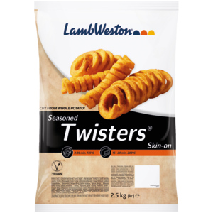 Lamb Weston Twister Frites, gewürzt, Skin Off, TK, 2,5 kg Lamb Weston Twister Frites, gewürzt, Skin Off, TK, 2,5 kg
