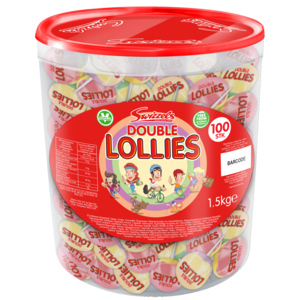 Swizzels Big Double Lollies, 100 St
