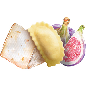 Hilcona Pasta Fina Agnolotti Feige Pecorino, tiefgekühlt, 2 x 2 kg Hilcona Pasta Fina Agnolotti Feige Pecorino, tiefgekühlt, 2 x 2 kg