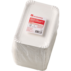 Economy Pappteller FSC 11 x 17,5 cm weiss, Pack zu 250 Stück Economy Pappteller FSC 11 x 17,5 cm weiss, Pack zu 250 Stück