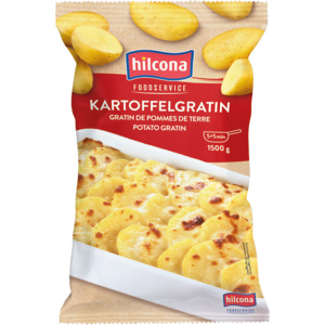Hilcona Kartoffelgratin, tiefgekühlt, 1,5 kg Hilcona Kartoffelgratin, tiefgekühlt, 1,5 kg