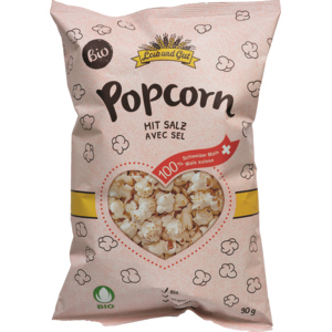 Schweizer Popcorn mit Salz BIO Knospe, 90 g Schweizer Popcorn mit Salz BIO Knospe, 90 g