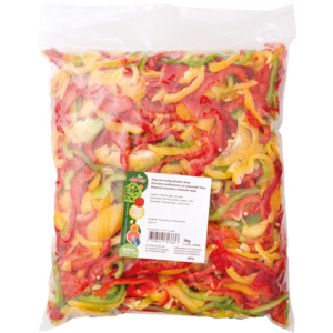 Peperoni farbig  Streifen, 5 mm, 3 kg