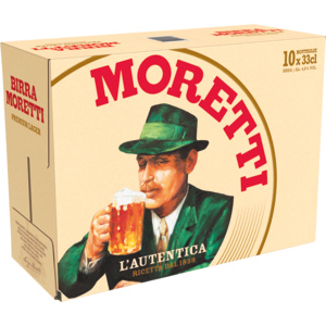 Birra Moretti 4.6% EW, 10 x 33cl Birra Moretti 4.6% EW, 10 x 33cl