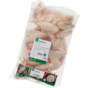 Natura Bio Poulet Flügeli, tiefgekühlt, ca. 30-110 g,  4 x 1,7 kg