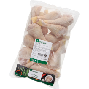 Natura Bio Poulet Unterschenkel, tiefgekühlt, ca. 70-140 g, 4 x 2 kg