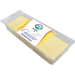Züger Cheddar weiss, Scheiben, 9 x 9 cm, 1 kg Züger Cheddar weiss, Scheiben, 9 x 9 cm, 1 kg