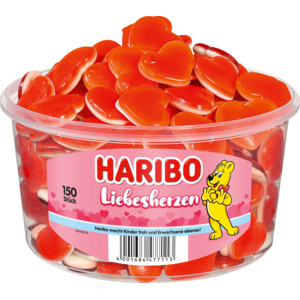 Haribo Liebes-Herzen, 150 Stück Haribo Liebes-Herzen, 150 Stück