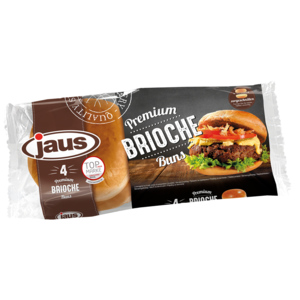 Jaus Brioche Burger Buns, 4 Stück, 300 g