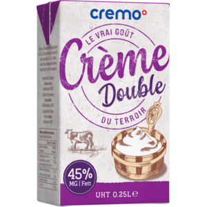 Cremo Doppelrahm 45%, UHT, 2,5 dl Cremo Doppelrahm 45%, UHT, 2,5 dl