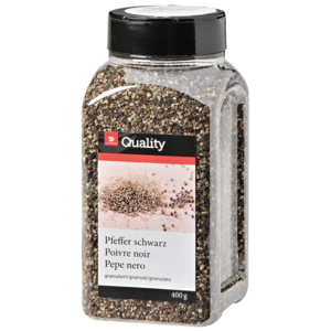 Quality Pfeffer schwarz, granuliert, 6 x 400 g Quality Pfeffer schwarz, granuliert, 6 x 400 g