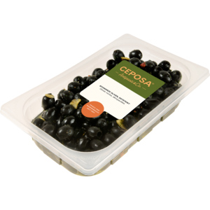 Schwarze Spanische Oliven, entsteint, 800g Schwarze Spanische Oliven, entsteint, 800g