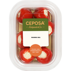 Mamma Mia, Kirschpaprika mit Frischkäse und Pinienkernen, 140 g