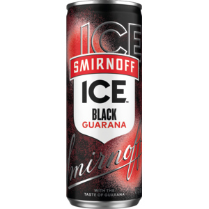 Smirnoff Ice Black Guarana 25 cl can (6x4)