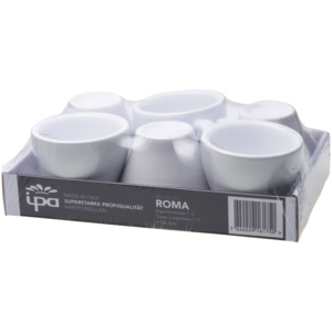Roma Espresso Obertasse, 7 cl, Pack zu 6 Stück