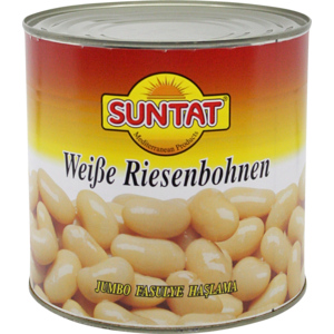 Suntat weisse Riesenbohnen, 2,6 kg Suntat weisse Riesenbohnen, 2,6 kg